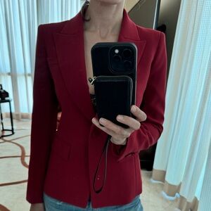 Lafayette 148 burgundy blazer